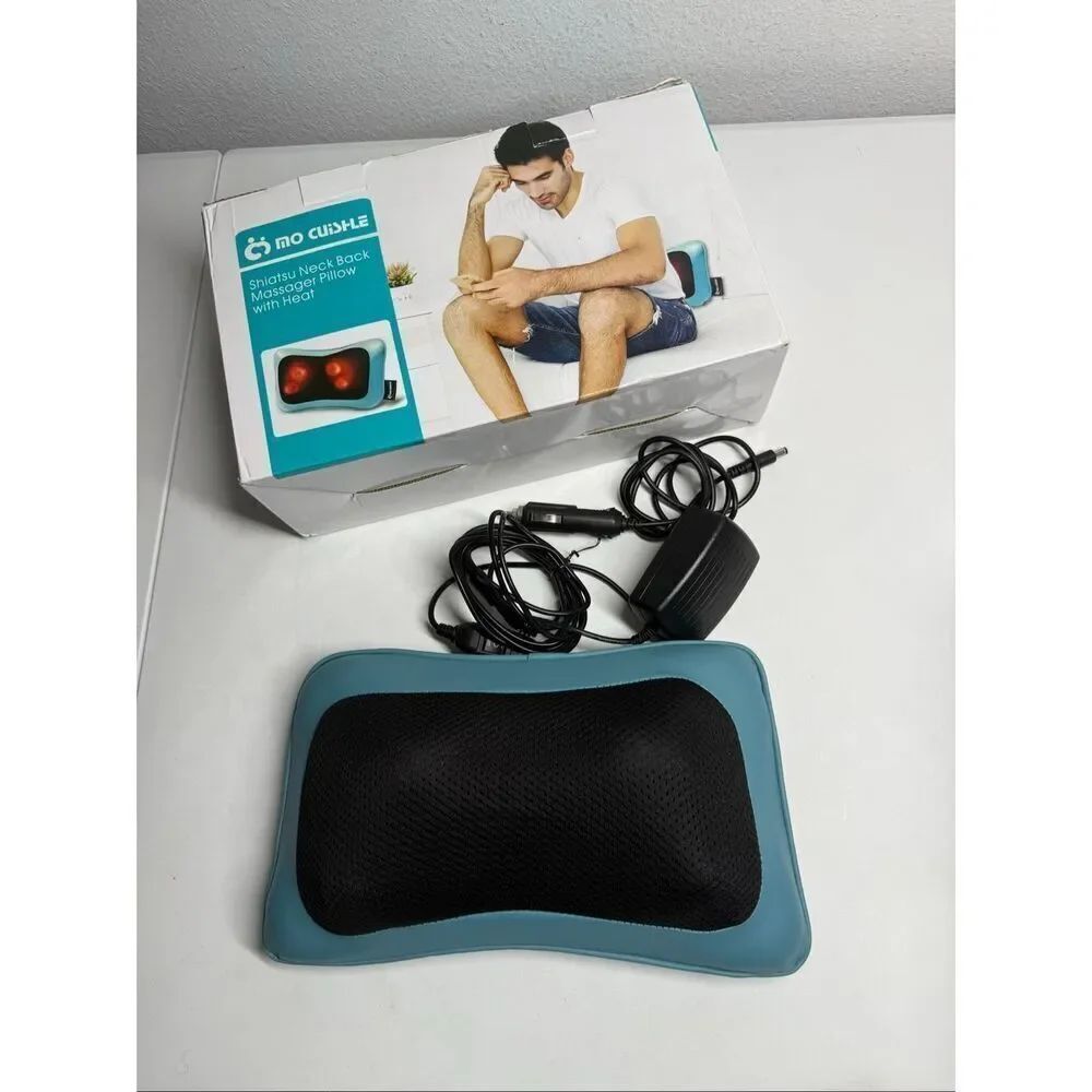 MoCuishle Shiatsu Neck Back Massager Pillow with Heat Shoulder Leg Foot Massage